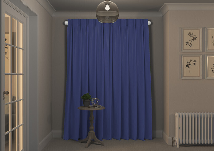 Faux Suede, Cornflower - Made to Measure Curtains - Image 7